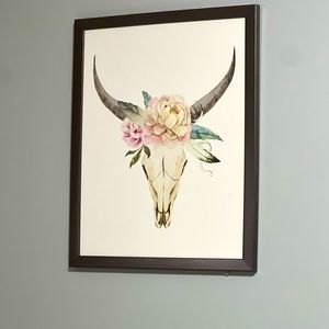 Bull skull decorations-smoke free home